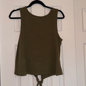 Open Back Tank Top